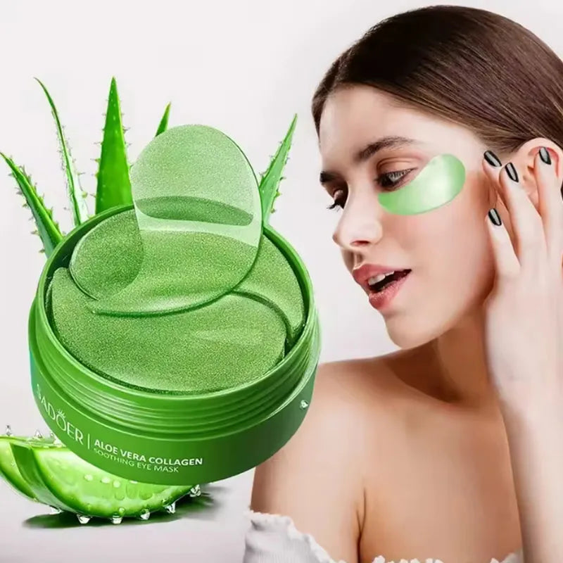 60-Piece Aloe Vera Collagen Eye Mask Set