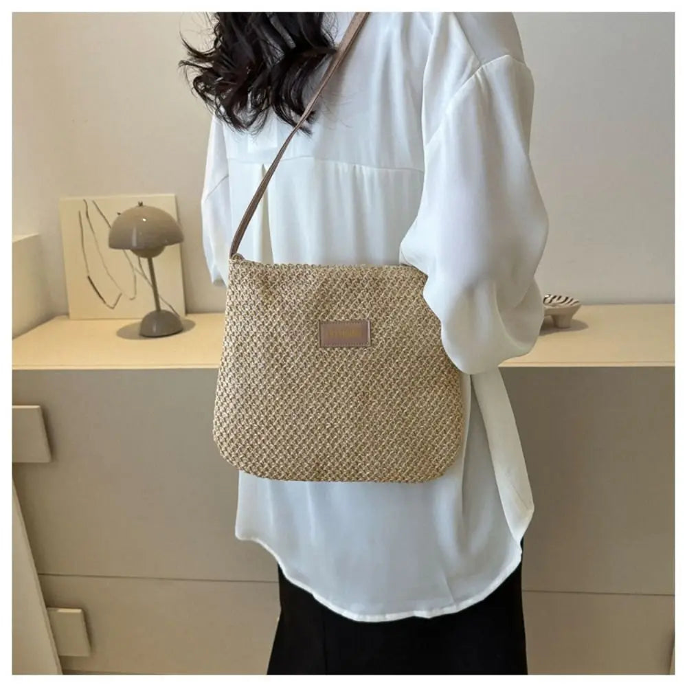 Women's Summer Straw Crossbody Bag