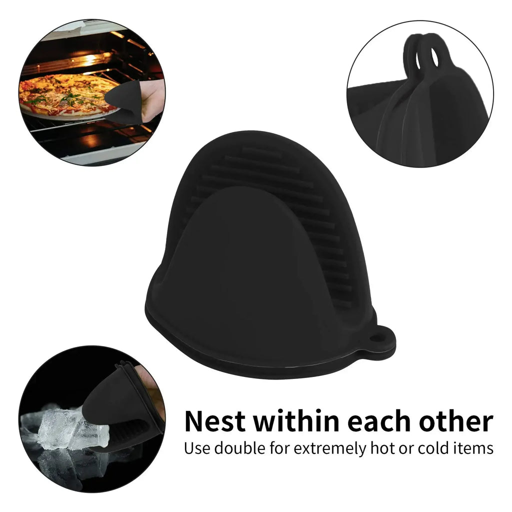 Silicone Heat-Resistant Pinch Mitts – 2 Pack