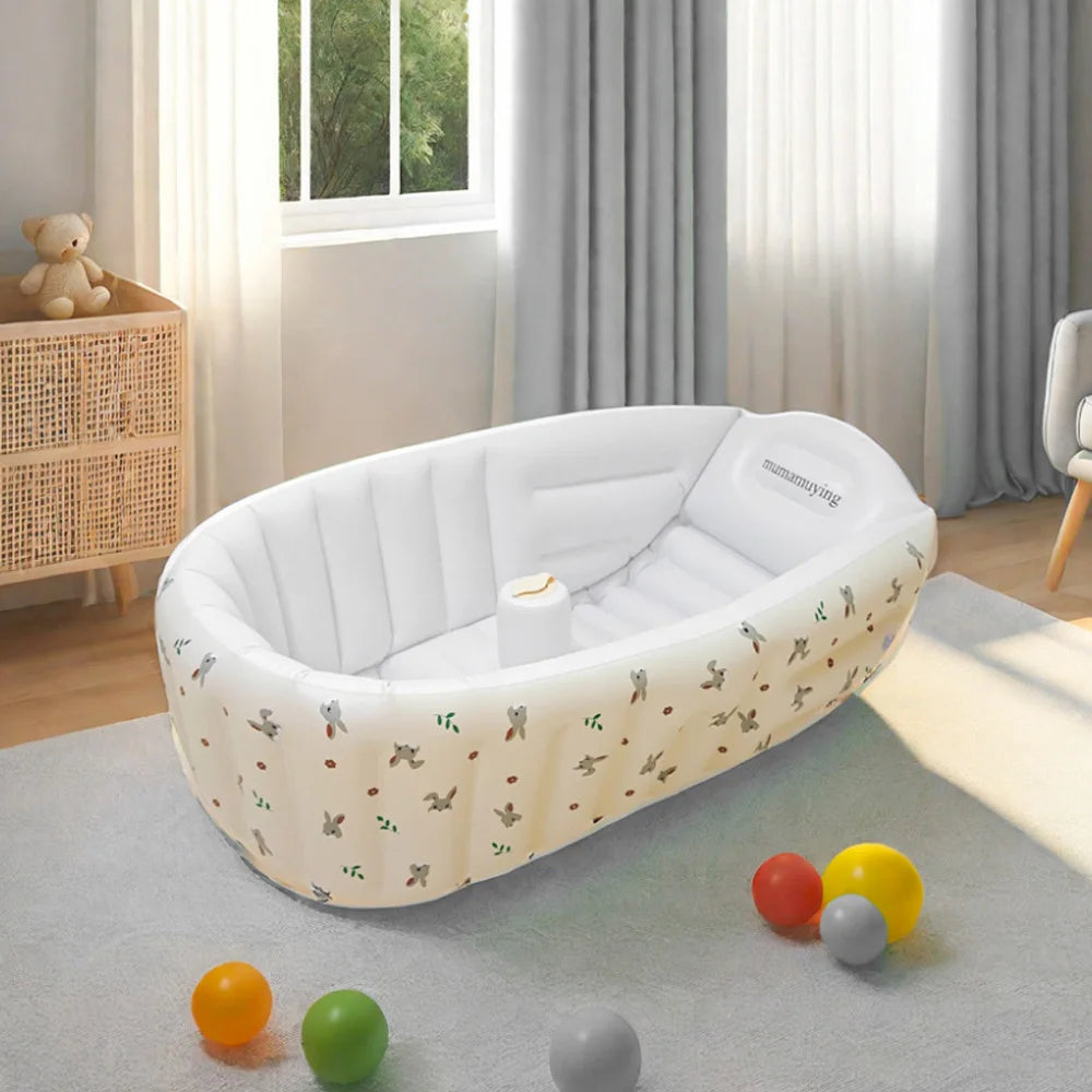 Inflatable Baby Swimming Pool & Bathtub