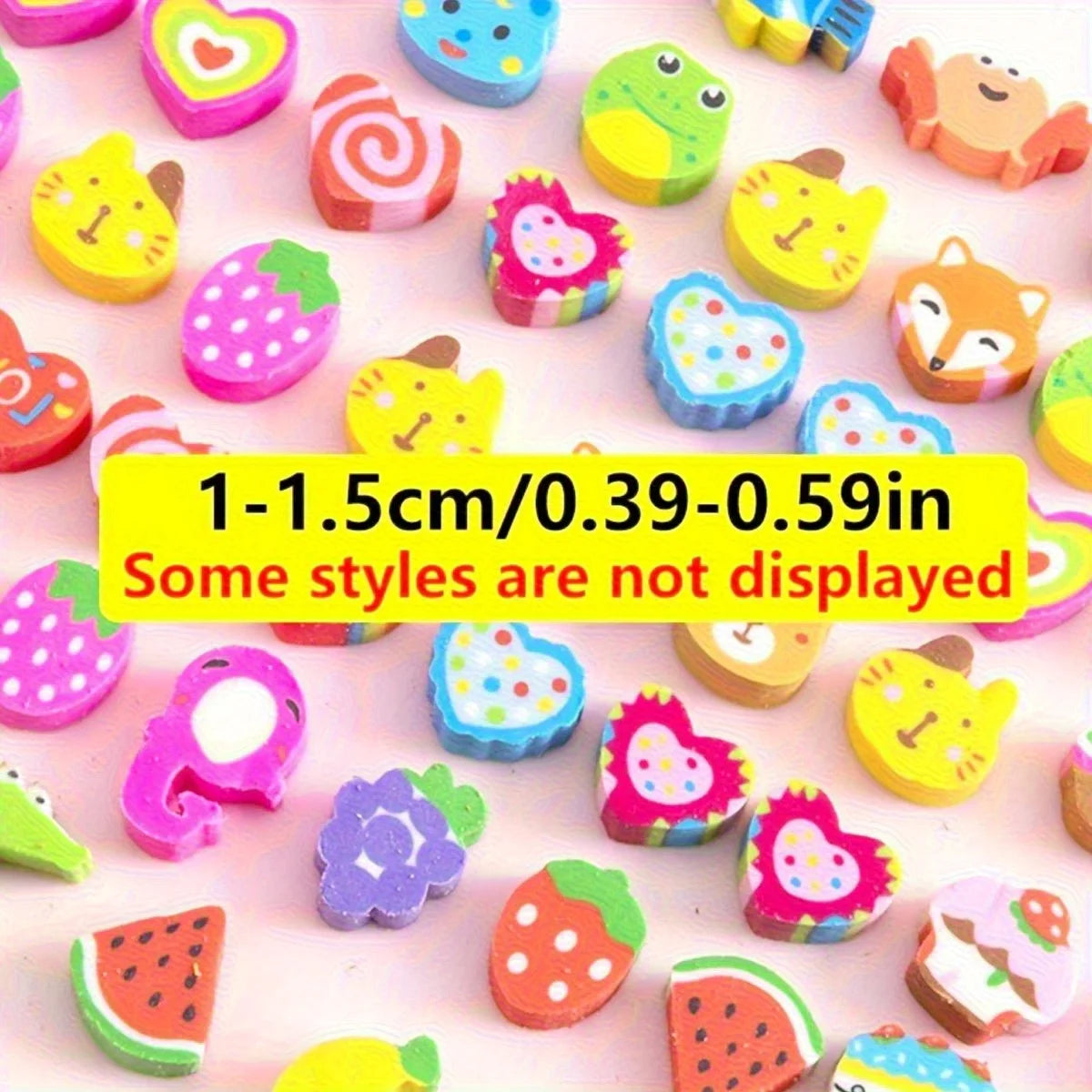 Cute Mini Erasers Set (10–100 Pieces)