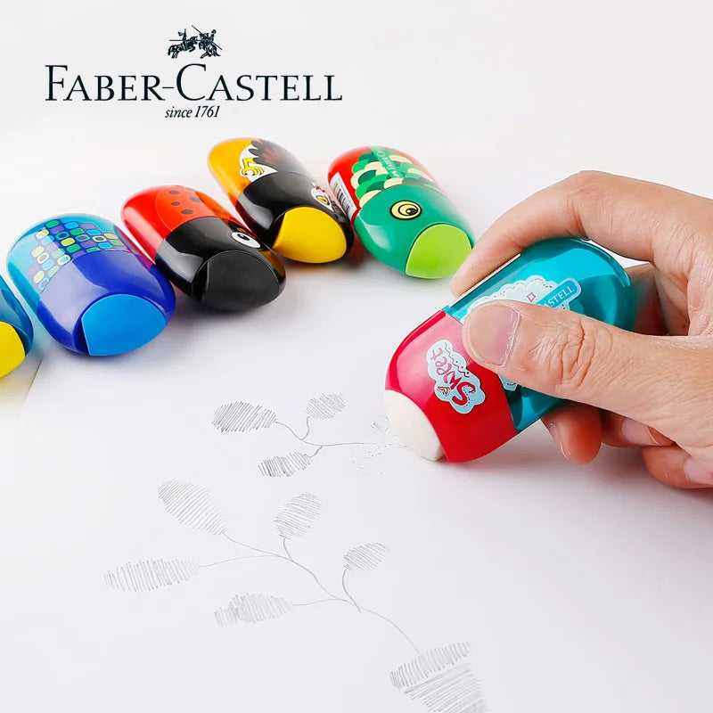 Faber-Castell Double Hole Pencil Sharpener with Eraser