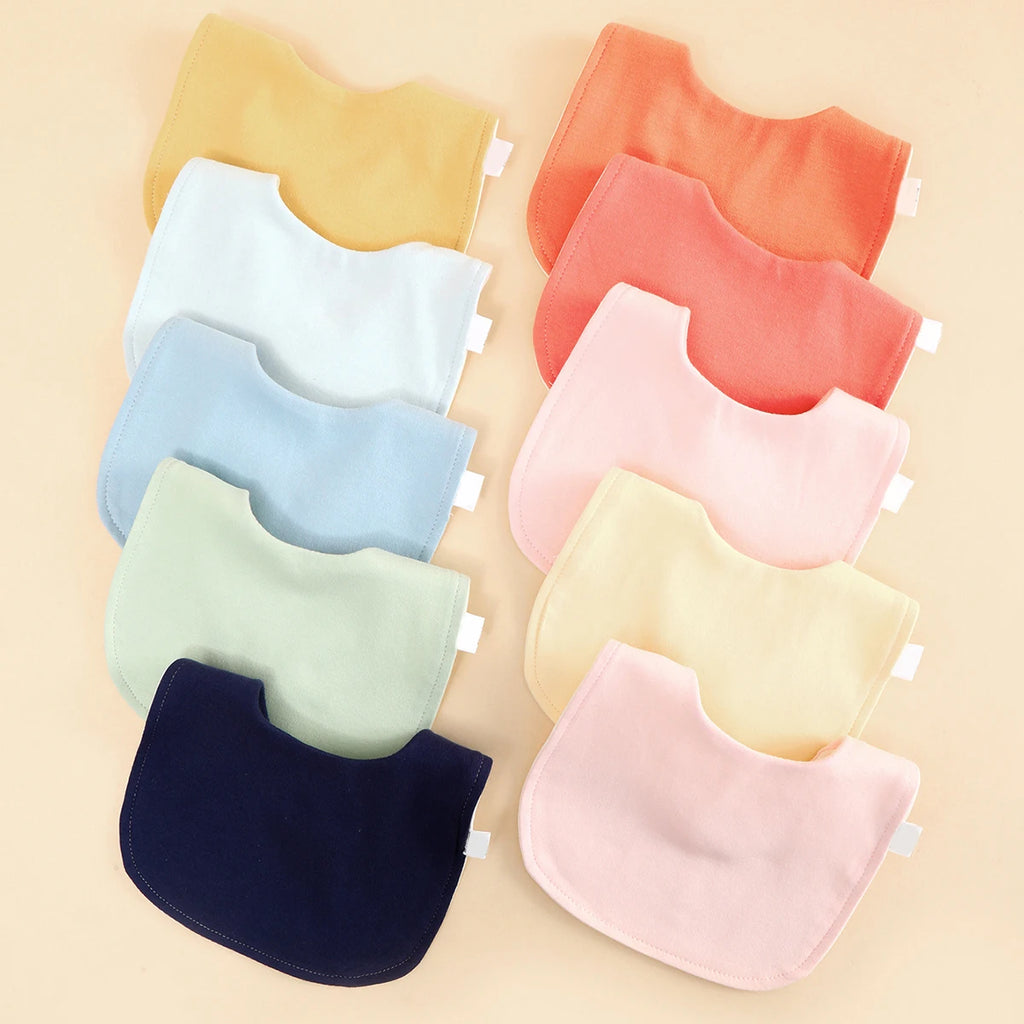 2/3-Piece Adjustable Cotton Baby Bib Set
