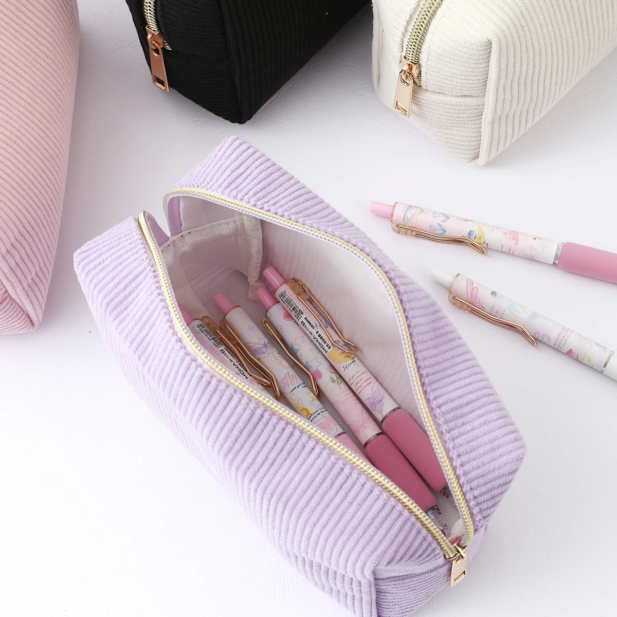 Vertical Stripe Pencil Case