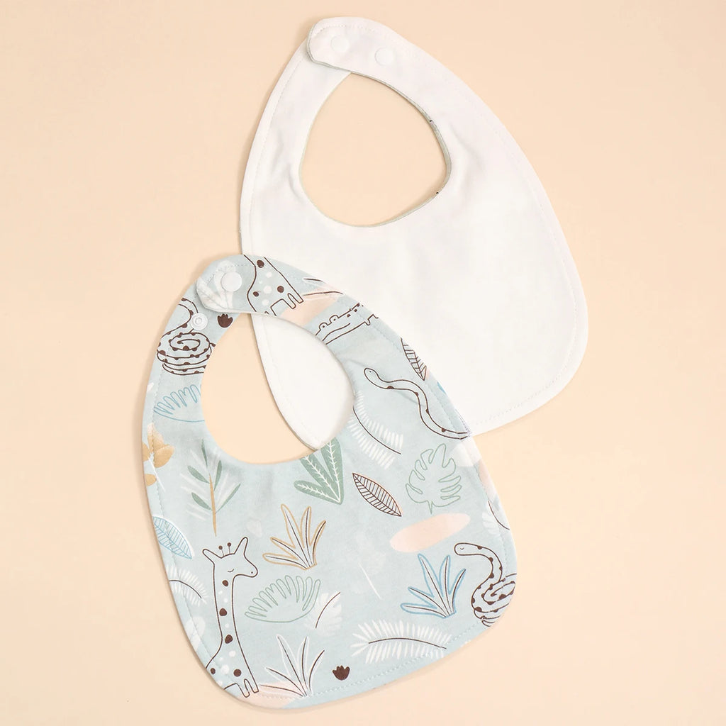 4-Piece Adjustable Cotton Baby Bib Set