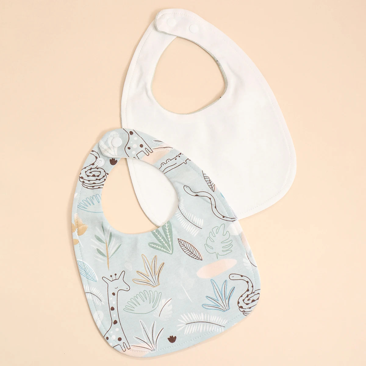 4-Piece Adjustable Cotton Baby Bib Set