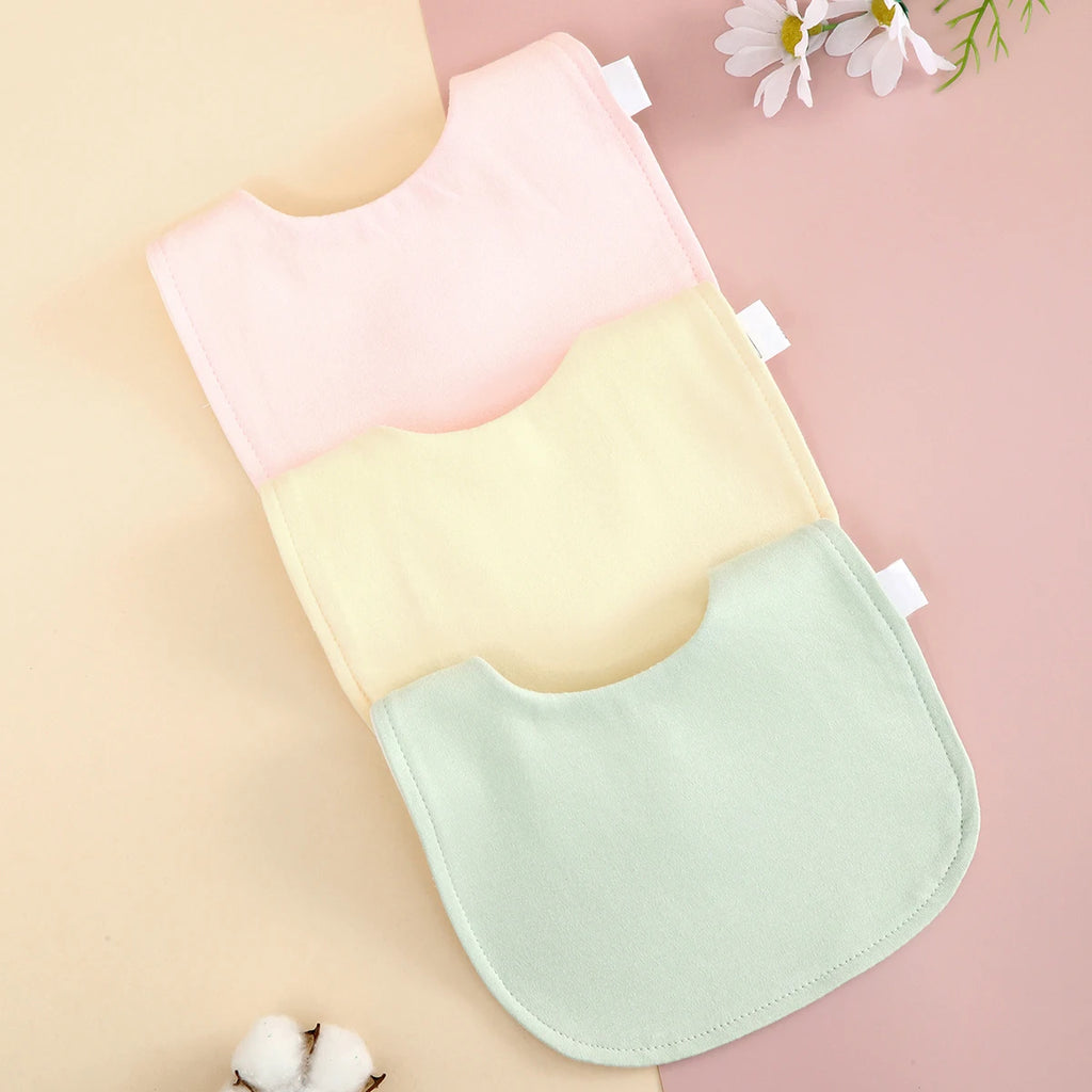 2/3-Piece Adjustable Cotton Baby Bib Set