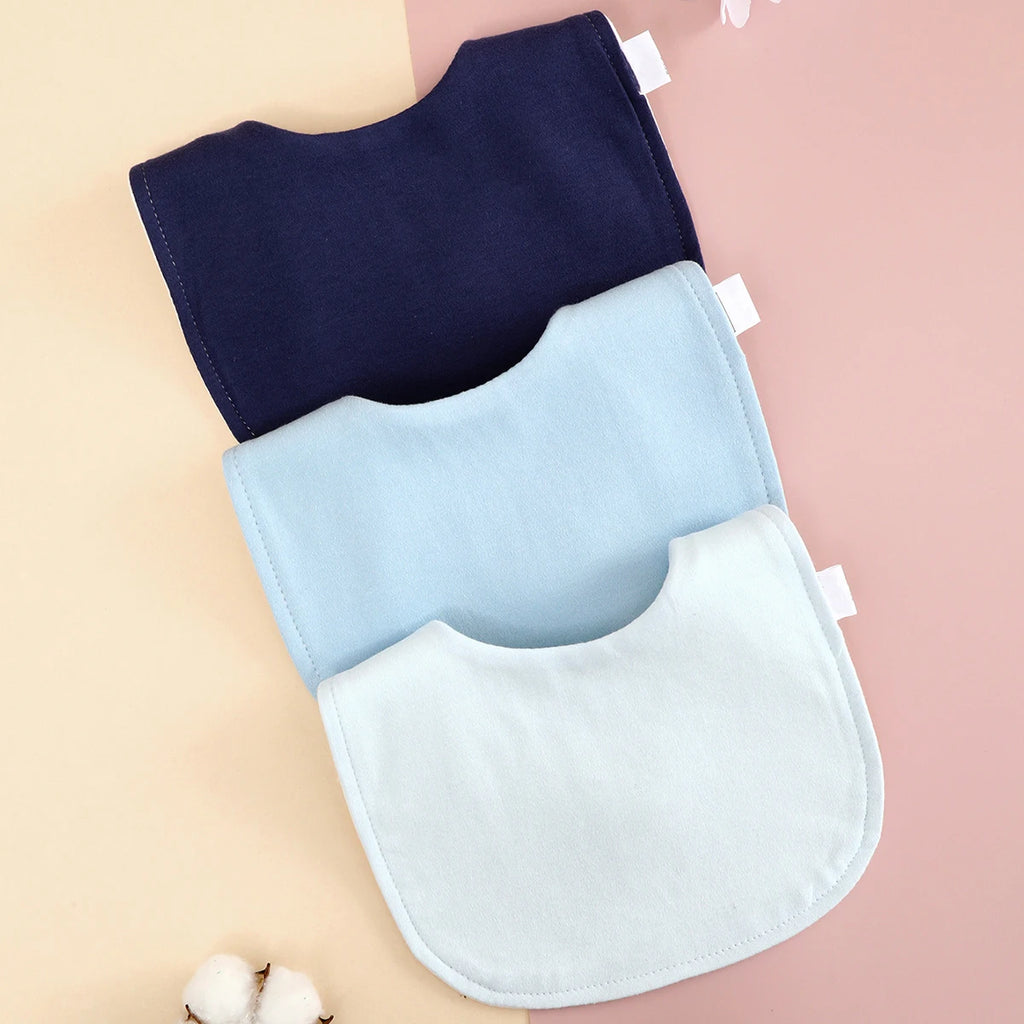 2/3-Piece Adjustable Cotton Baby Bib Set