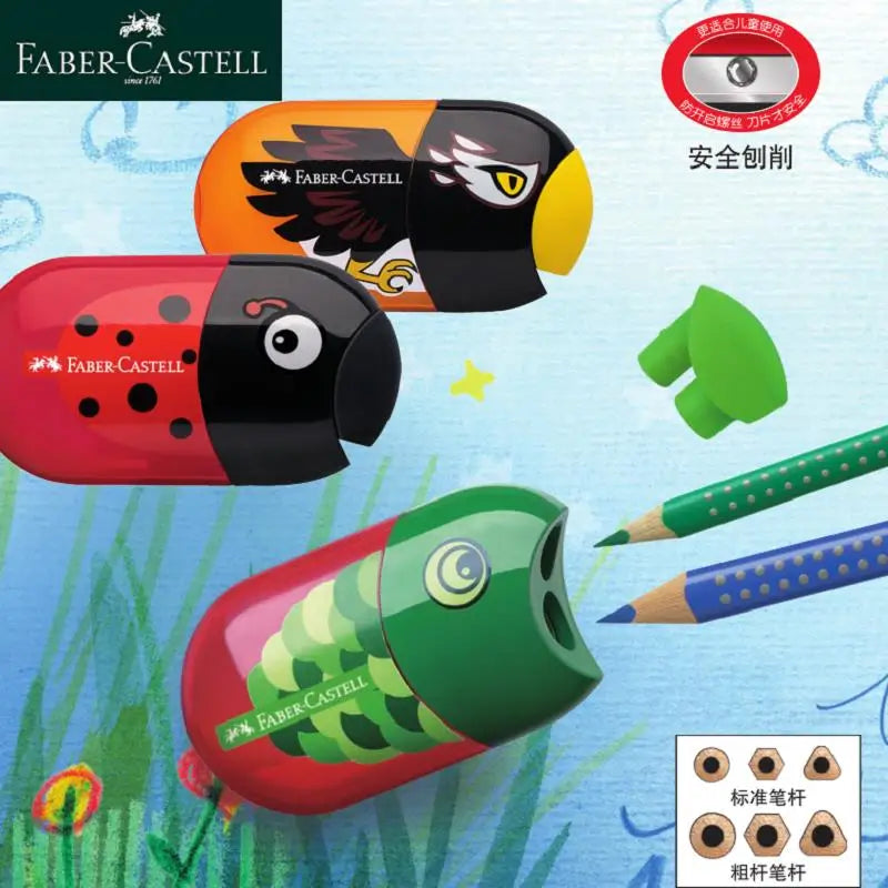 Faber-Castell Double Hole Pencil Sharpener with Eraser
