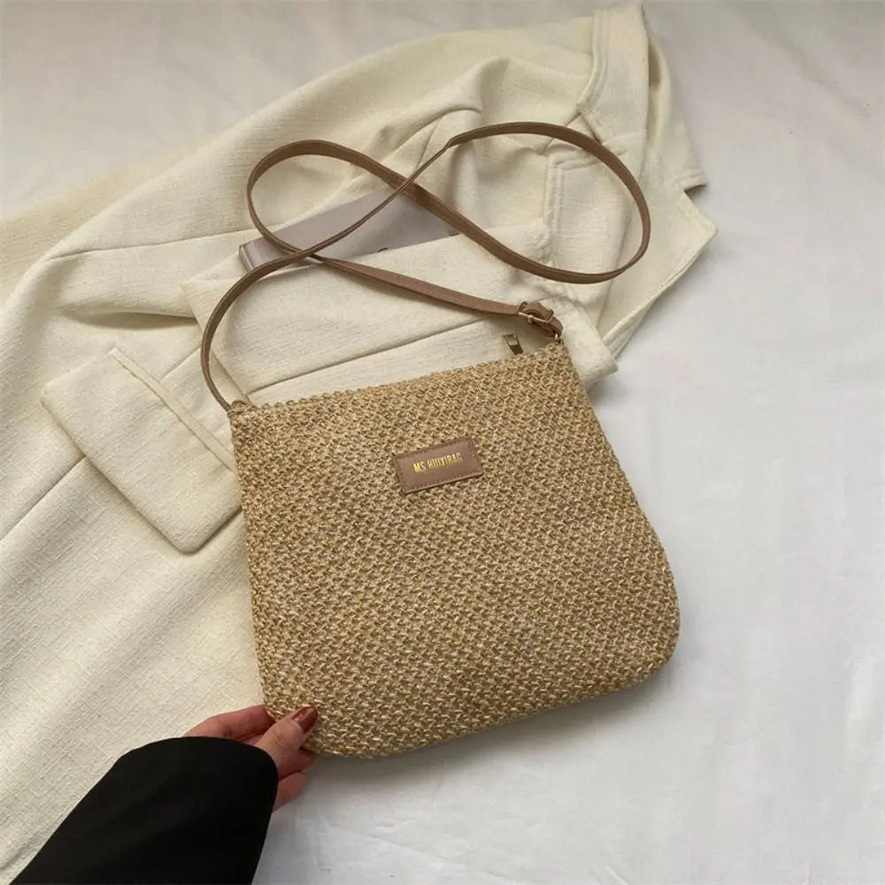 Women's Summer Straw Crossbody Bag