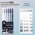 Languo Acrylic Paint Marker Pen Set (6–90 Colors)
