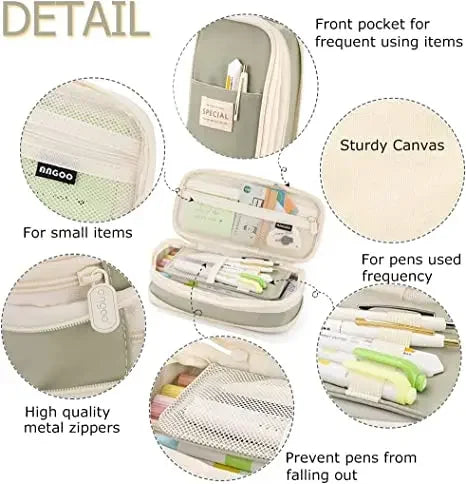 Cute Foldable Large Capacity Pencil Case