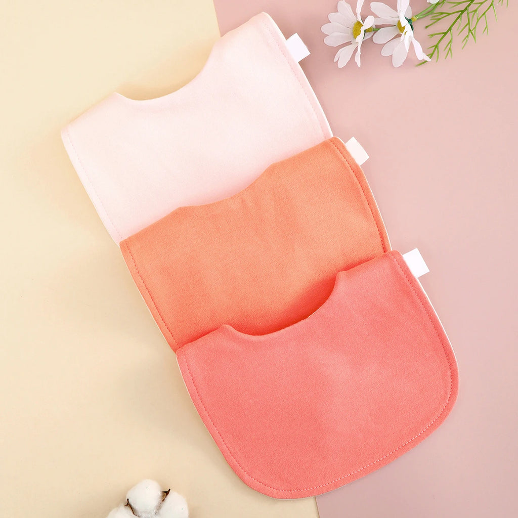2/3-Piece Adjustable Cotton Baby Bib Set