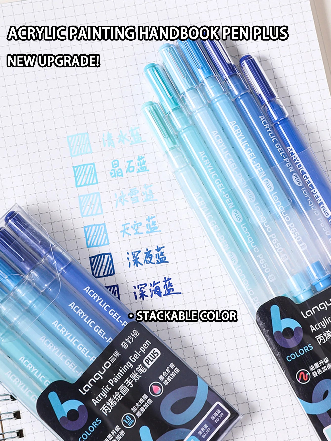 Languo Acrylic Paint Marker Pen Set (6–90 Colors)
