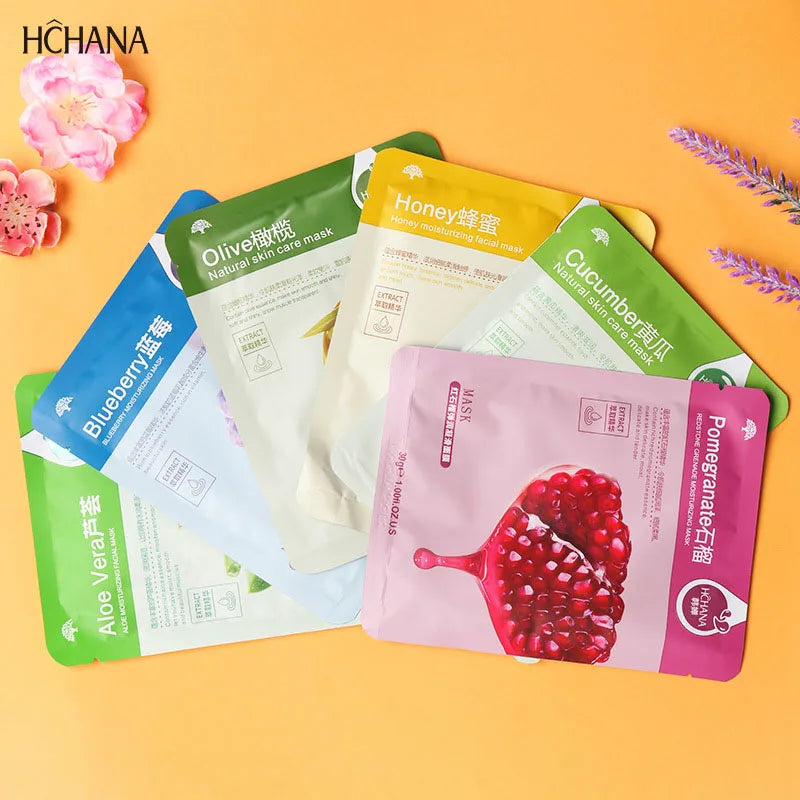 30-Piece Fresh Fruit Hydrating Face Mask Set