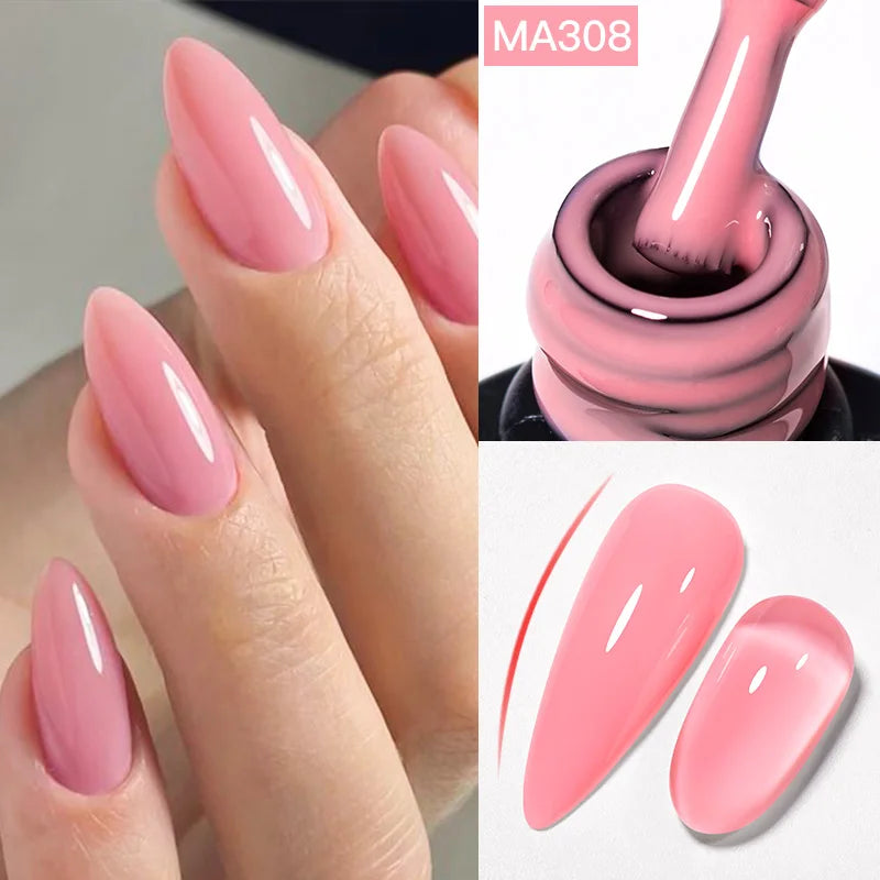 طلاء جل مييت أكروس بقاعدة مطاطية لامعة – 7 مل