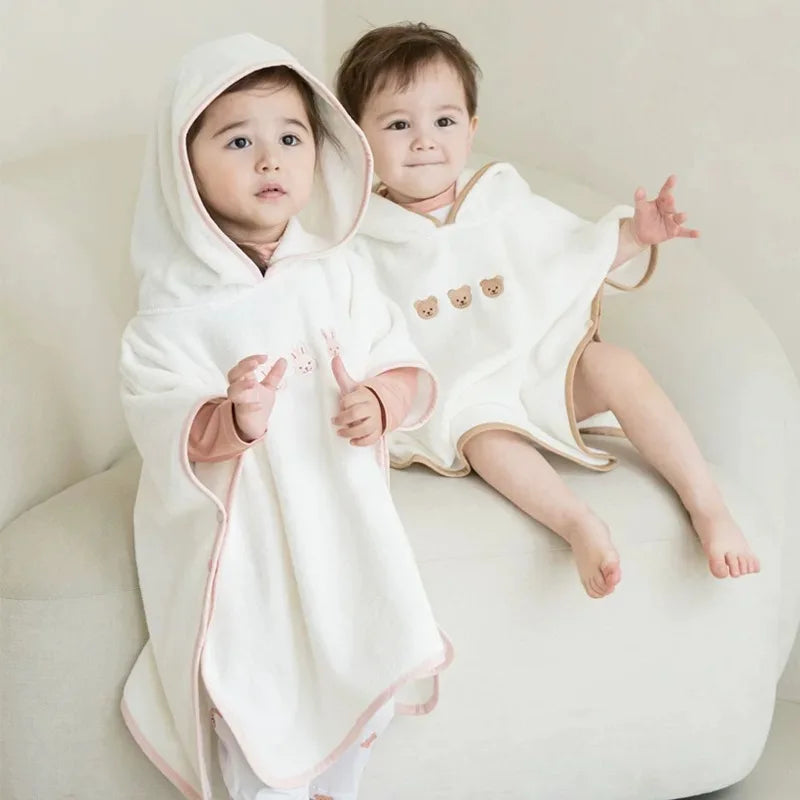 Hooded Baby Bath Towel & Wrap Blanket