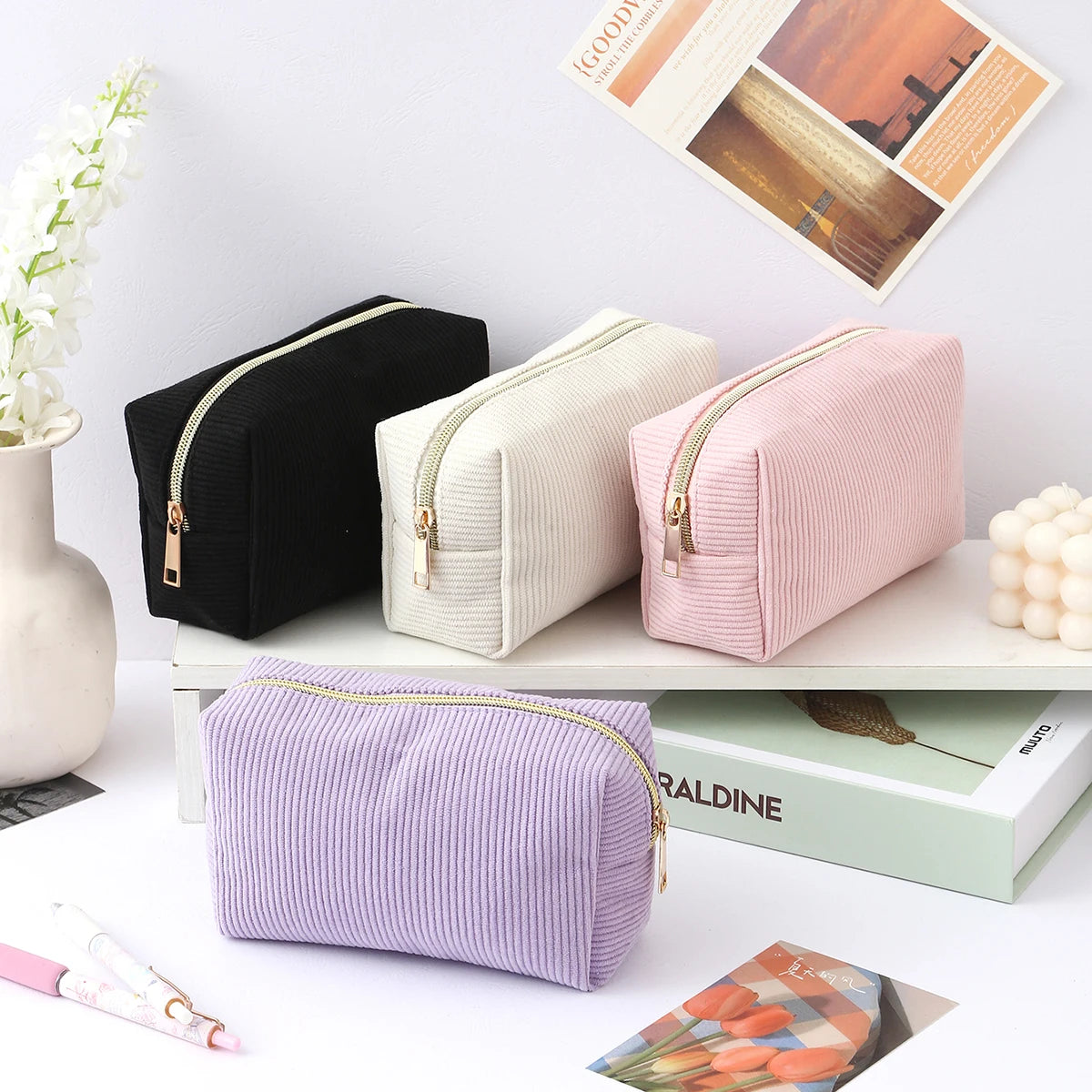 Vertical Stripe Pencil Case