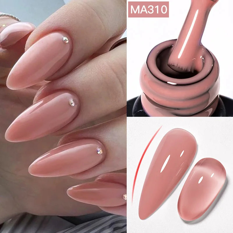 طلاء جل مييت أكروس بقاعدة مطاطية لامعة – 7 مل