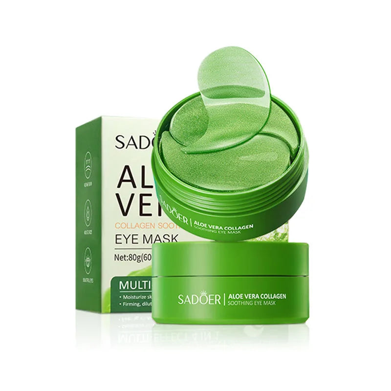60-Piece Aloe Vera Collagen Eye Mask Set