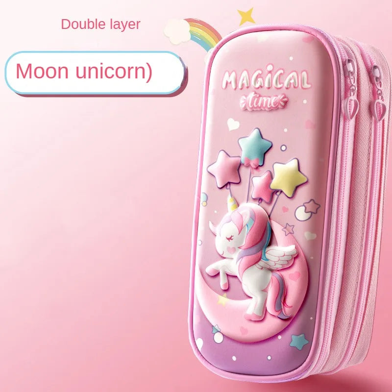 3D EVA Unicorn Pencil Case