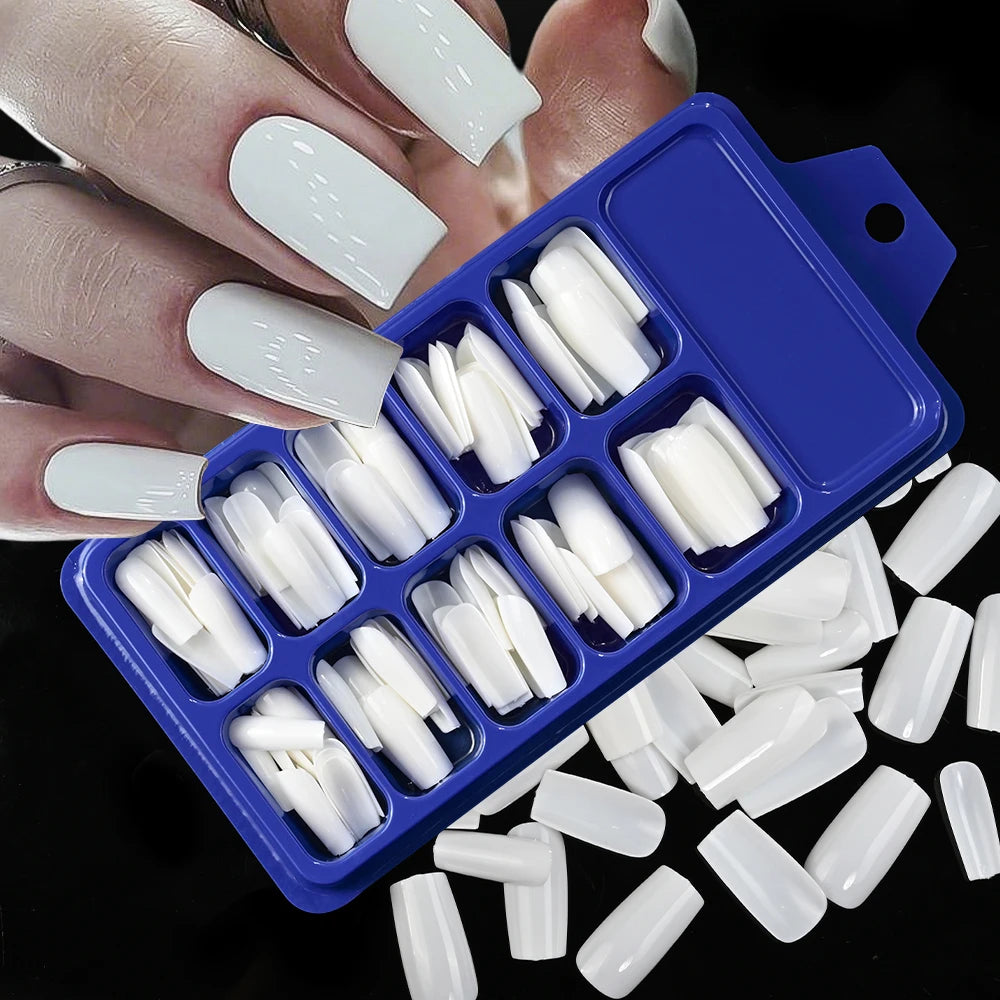 120-Piece Cherry Red Press-On Nails Set