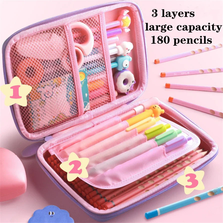 3D EVA Unicorn Pencil Case
