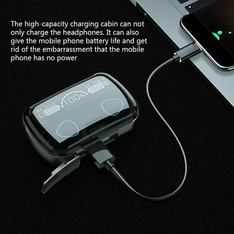 Wireless Bluetooth Earbuds with LED Display