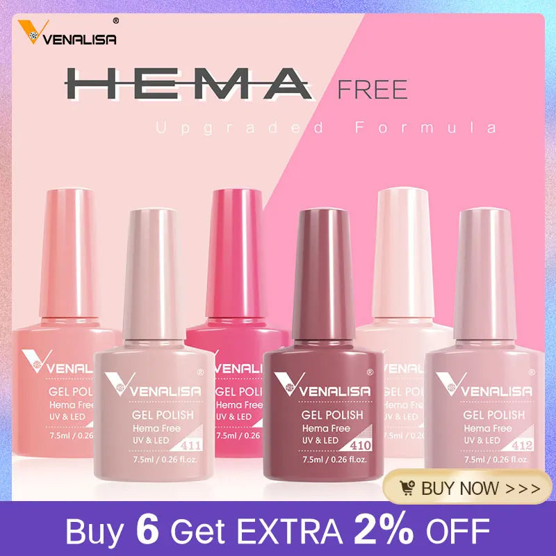 Venalisa VIP4 HEMA-Free Gel Nail Polish – 7.5 ml