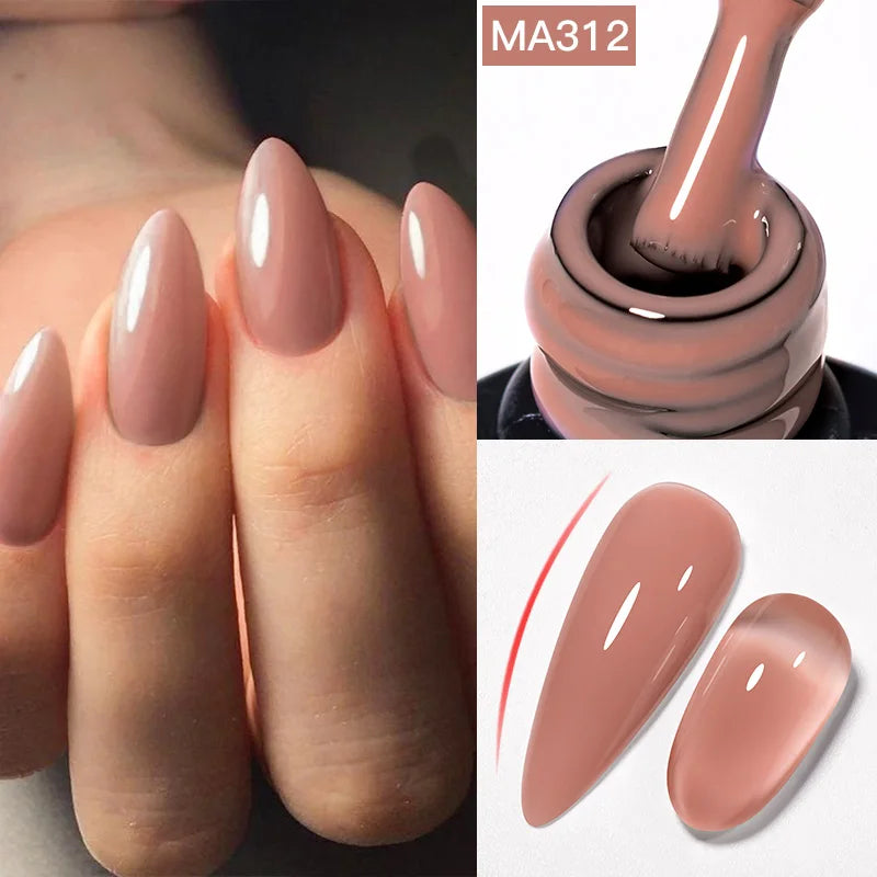 طلاء جل مييت أكروس بقاعدة مطاطية لامعة – 7 مل