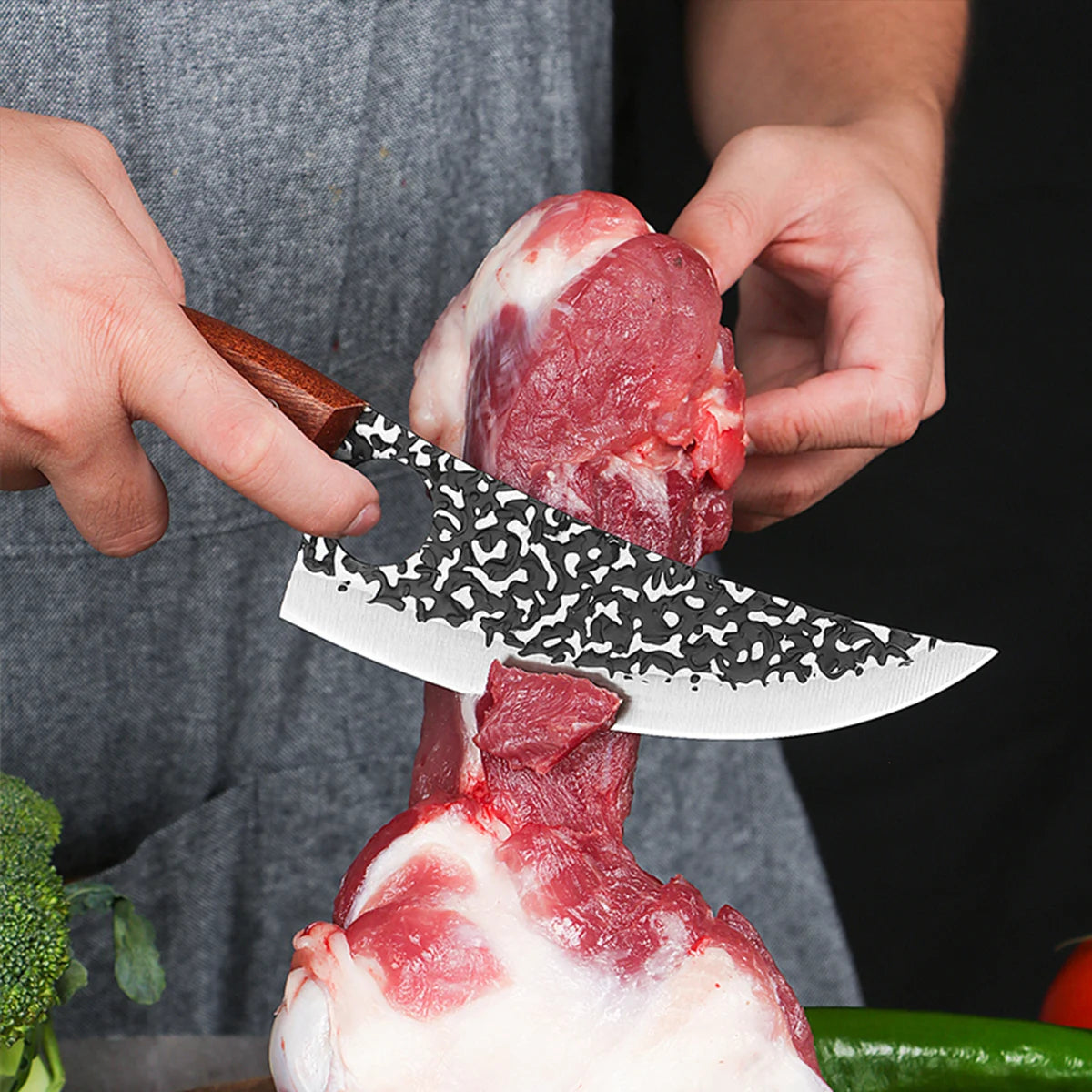 Hand-Forged Multi-Purpose Kitchen Knife