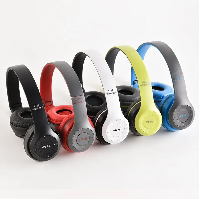 P47 Foldable Wireless Bluetooth Headphones