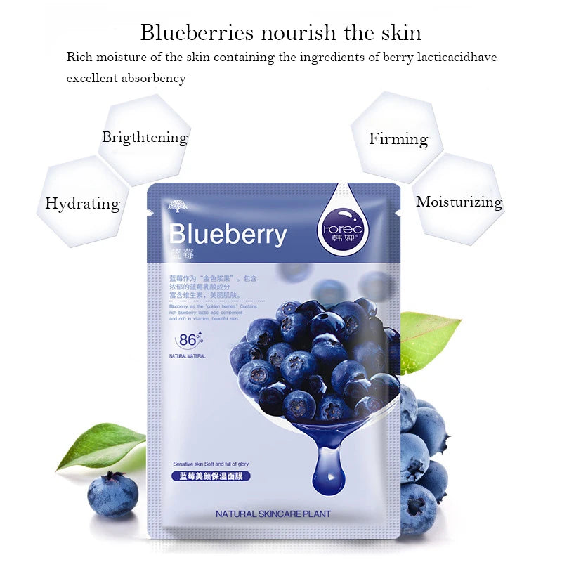 30-Piece Fresh Fruit Hydrating Face Mask Set