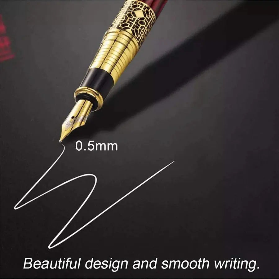Retro Metal Fountain Pen Set (1–100 Pieces)