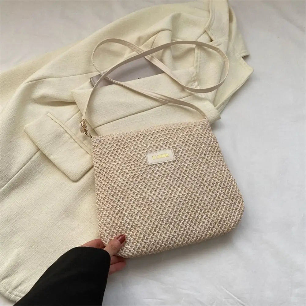 Women's Summer Straw Crossbody Bag