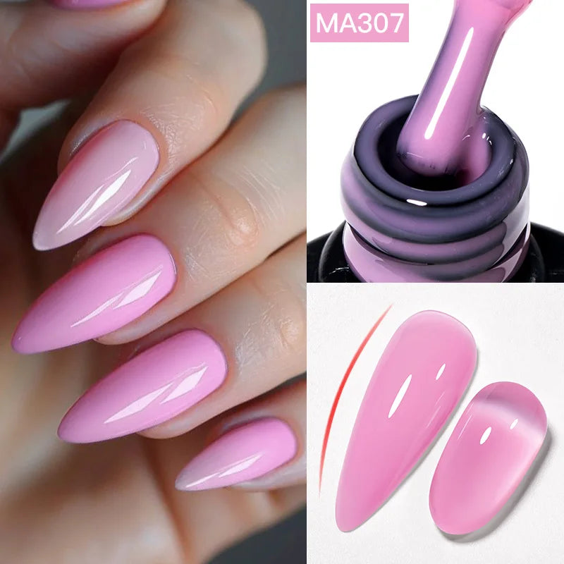 طلاء جل مييت أكروس بقاعدة مطاطية لامعة – 7 مل
