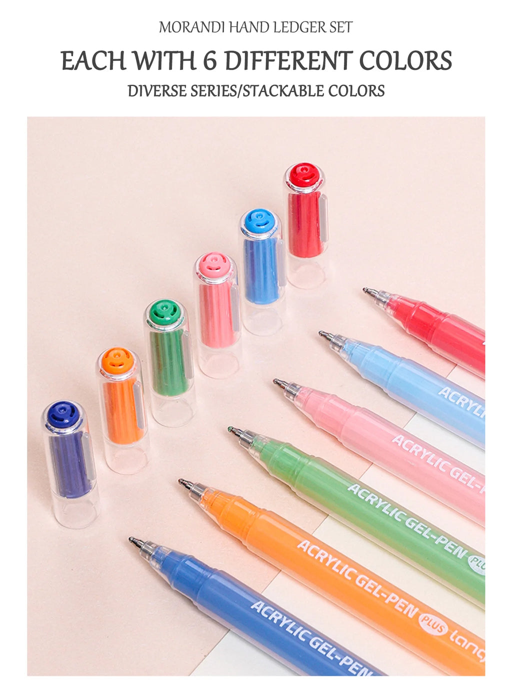 Languo Acrylic Paint Marker Pen Set (6–90 Colors)