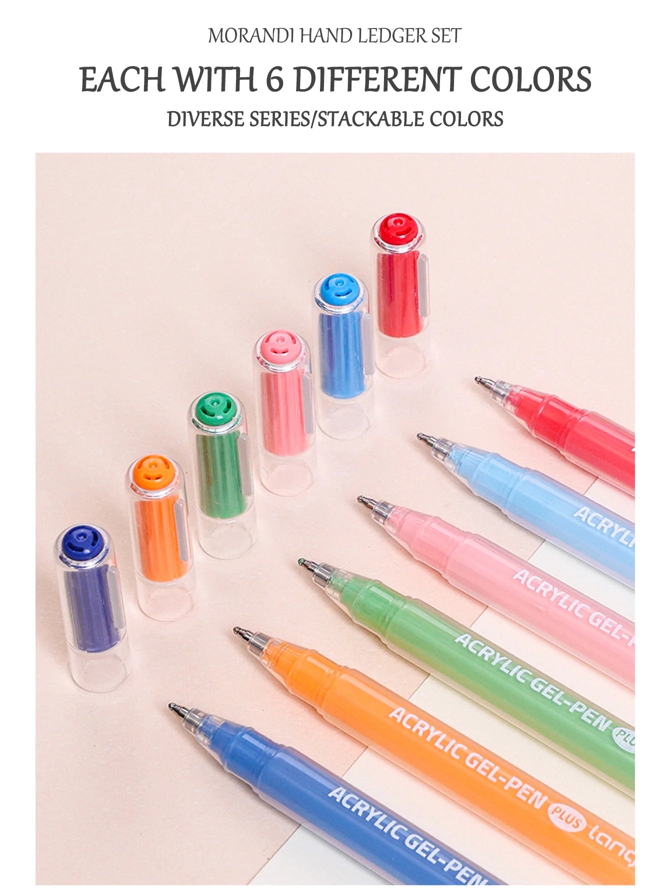 Languo Acrylic Paint Marker Pen Set (6–90 Colors)