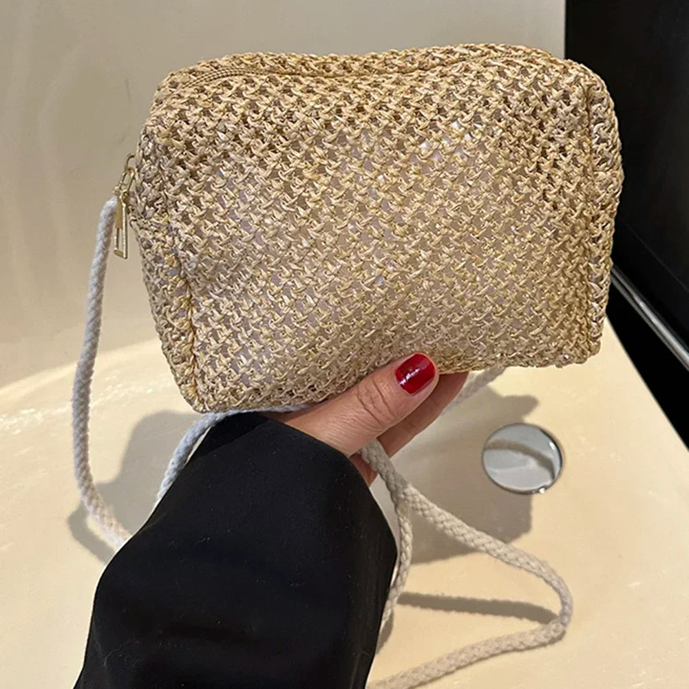 Summer Straw Crossbody Bag