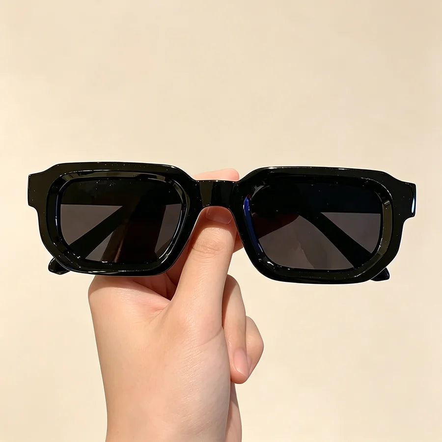 6-Piece Retro Rectangle Sunglasses Set