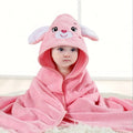 Children's Hooded Coral Fleece Bath Towel