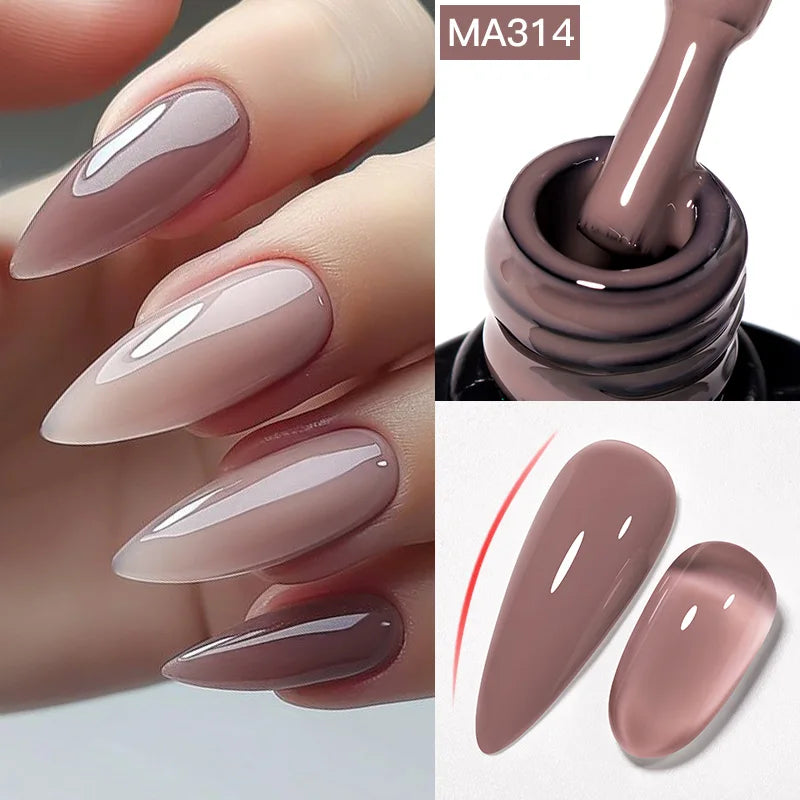 طلاء جل مييت أكروس بقاعدة مطاطية لامعة – 7 مل