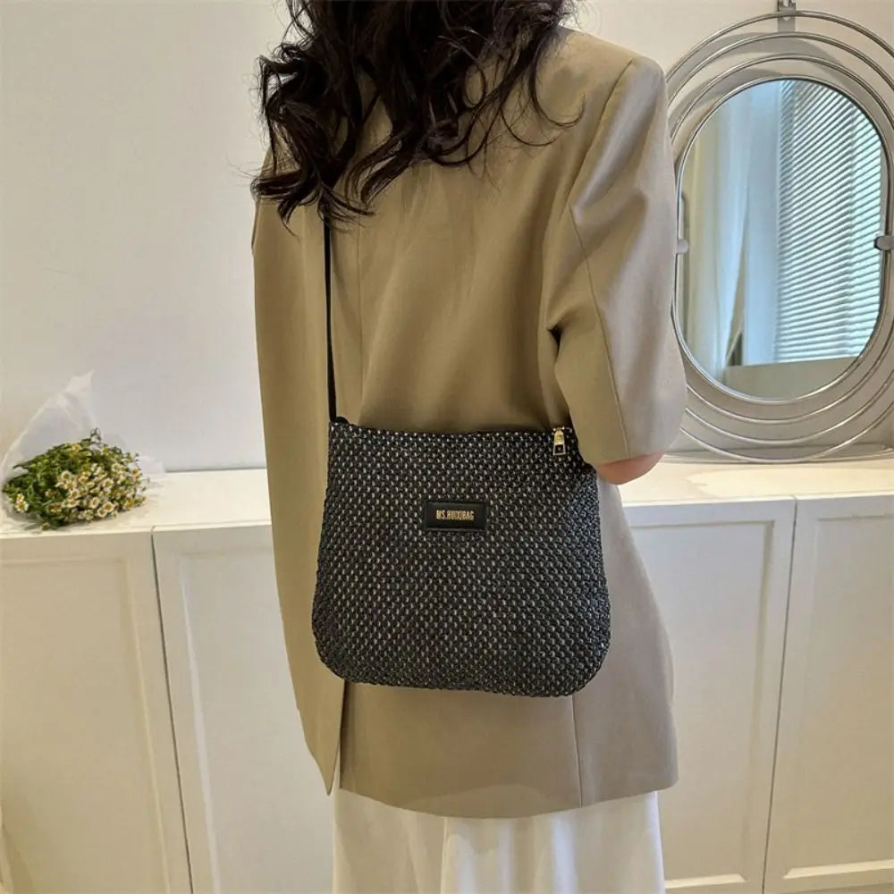 Women's Summer Straw Crossbody Bag
