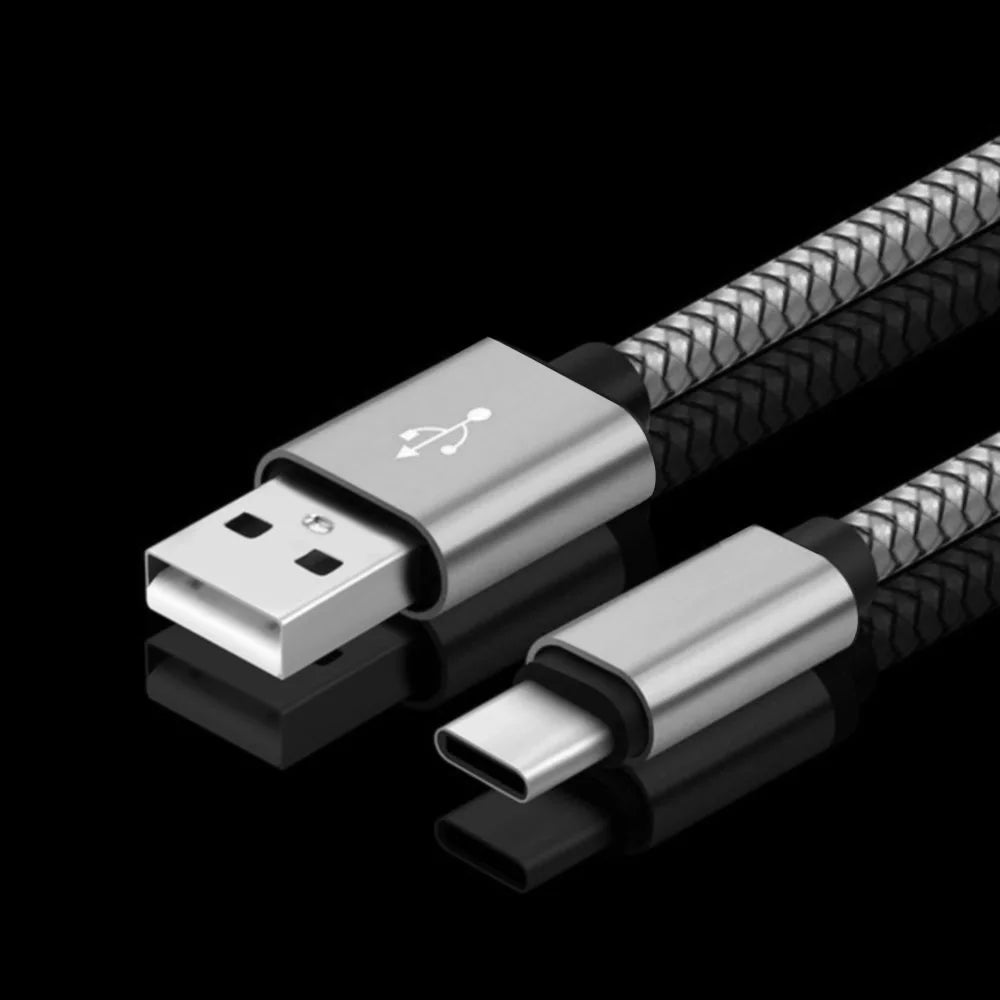 كابل شحن USB-A مضفر بقوة 12 واط إلى USB-C