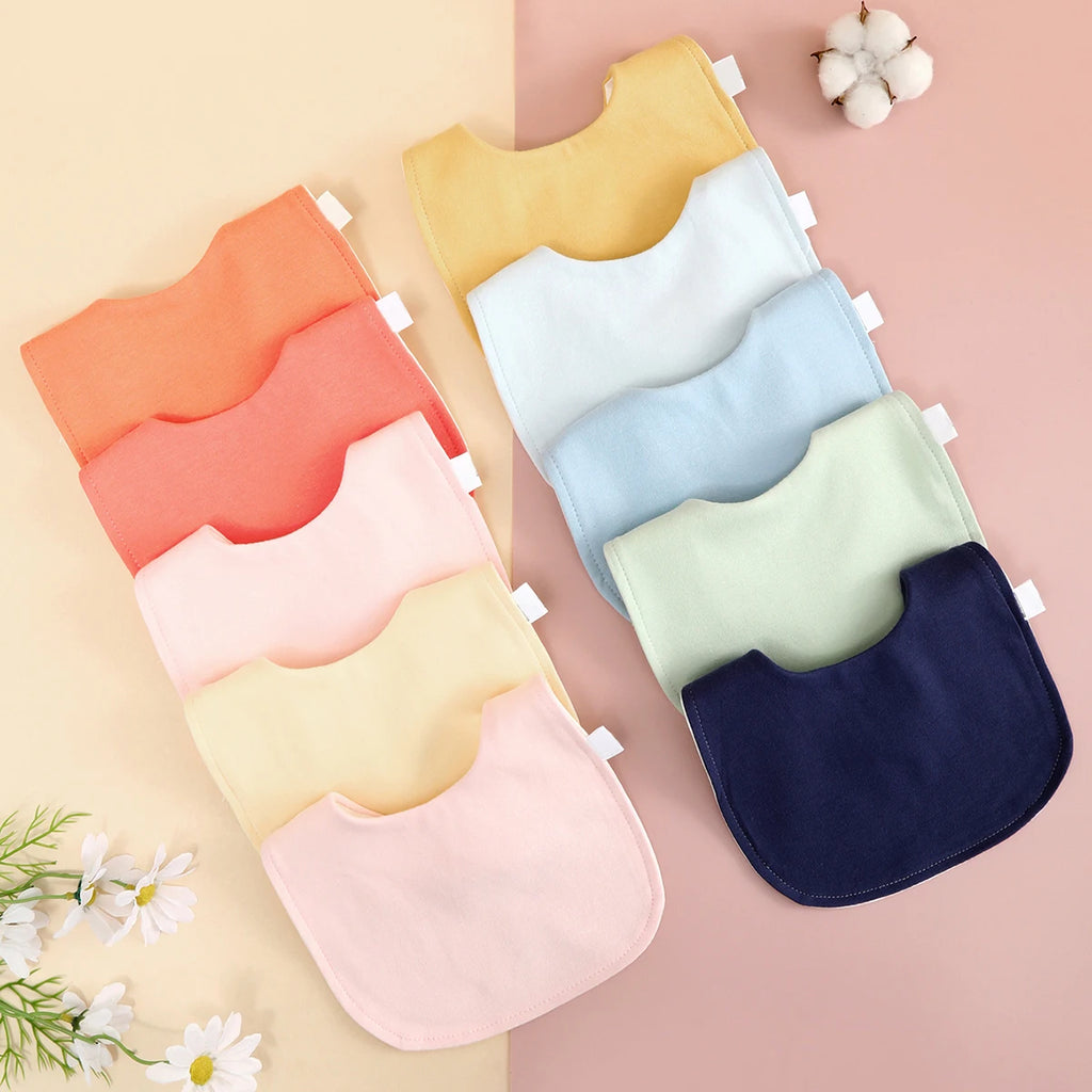 2/3-Piece Adjustable Cotton Baby Bib Set