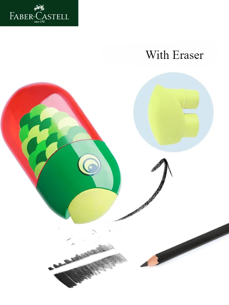 Faber-Castell Double Hole Pencil Sharpener with Eraser