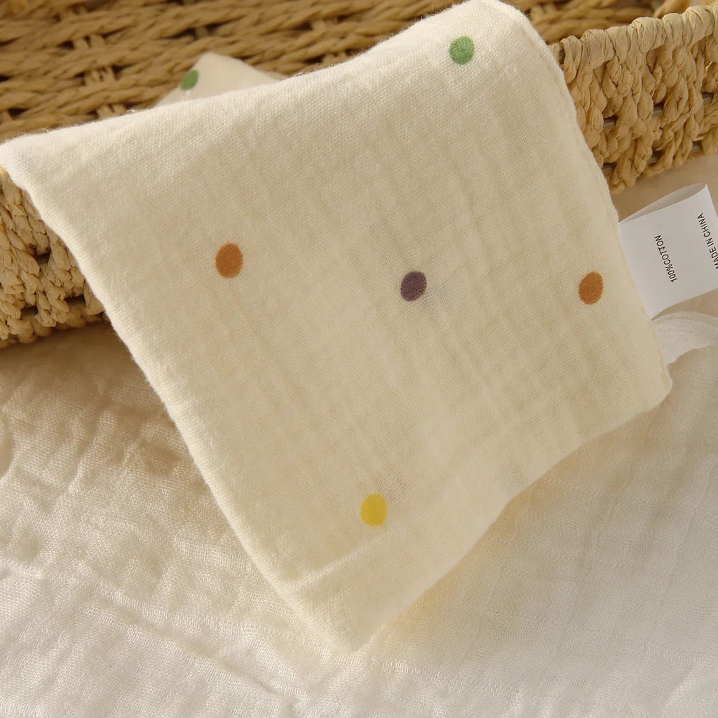 3/5-Piece 6-Layer Muslin Baby Washcloth Set