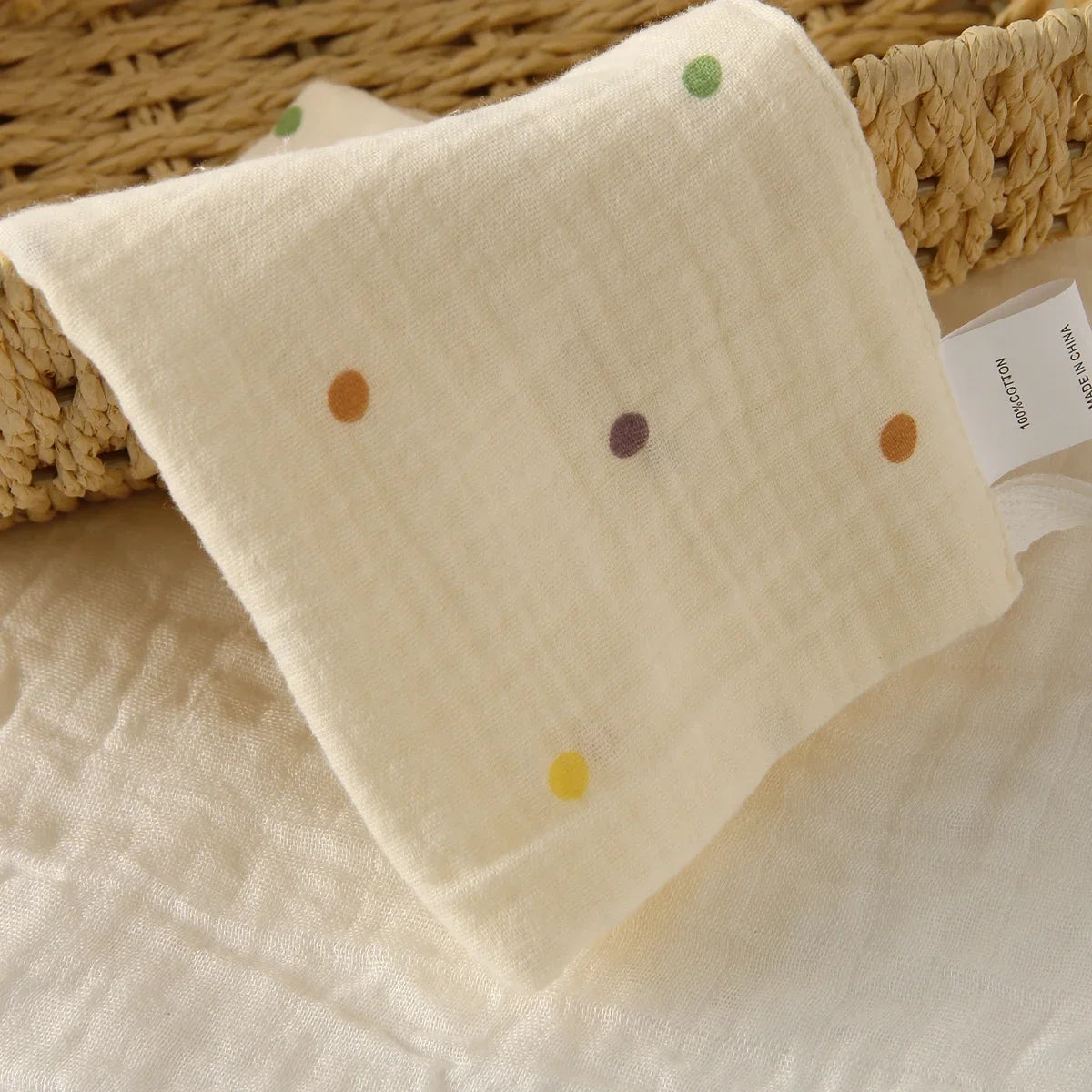 3/5-Piece 6-Layer Muslin Baby Washcloth Set