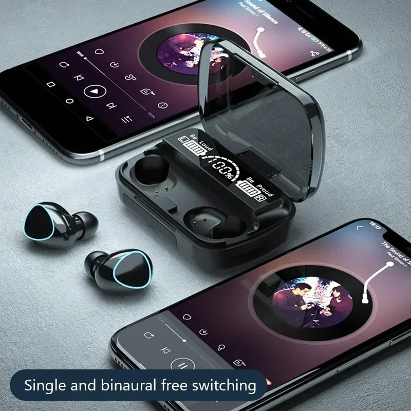 Wireless Bluetooth Earbuds with LED Display