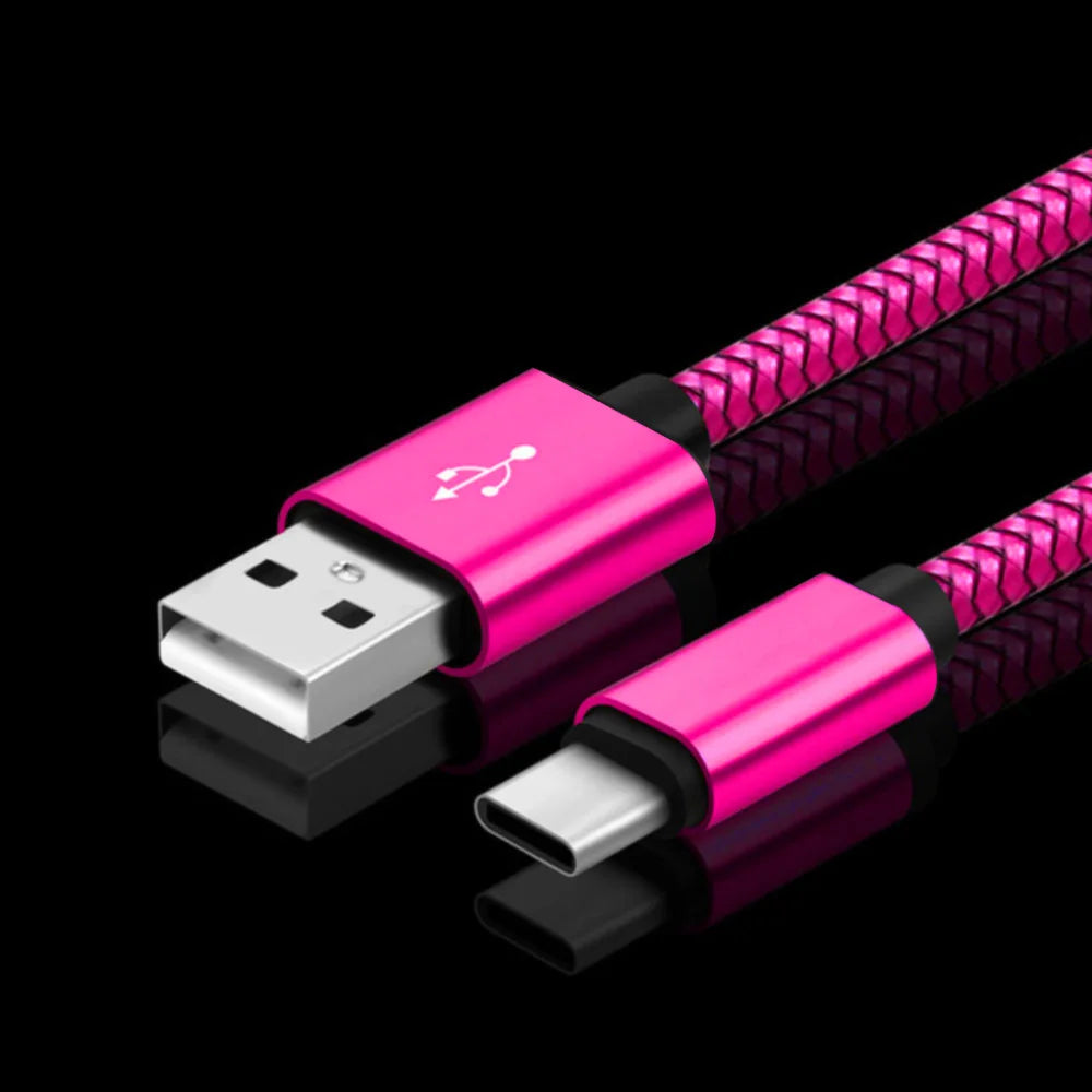 12W Braided USB-A to Type-C Charging Cable